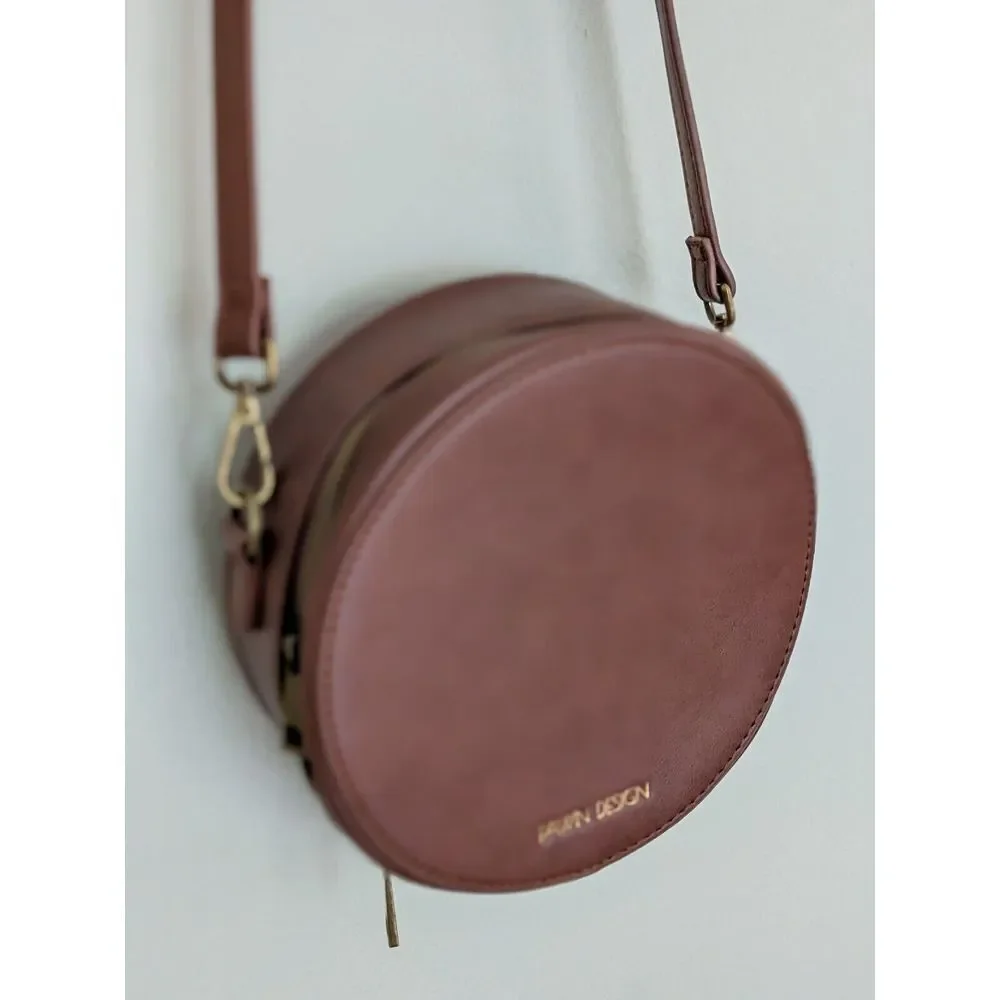 Fawn Design The Circle Bag Minimal‎ Crossbody Brown Purse